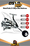 Shark 6000 Metal Kafa 5+1 Bilye Olta Makinası