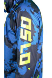 Performans Balıkçı T-Shirt Kapüşonlu Blue Camo