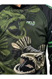 Performans Balıkçı T-Shirt Kapüşonlu Green Bear