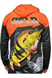 Performans Balıkçı T-Shirt Kapüşonlu Orange Fish
