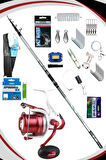 Oslo Crome Surf 420cm 70-250gr Okuma Wave-X 8000 8X Tam Takım Surf Olta Seti
