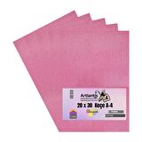 Pembe Keçe A4 2 mm 20x30 cm 5 li 1 Paket Okul Kreş Etkinlik