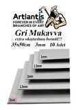 Mukavva Gri 3 mm 35x50 cm 10 Adet Sert Karton Ekstra Sıkıştırılmış 35*50 Mukavva Gri Renkli 10 Adet