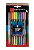 Lineworks Fineliner 10 Renk Kalem Seti 0.5mm 1 Paket 10 Renk Keçe Uçlu Kalem