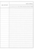 Aylık Puantaj Defteri 14x19 cm 3 Adet Orta Boy Puantaj Defteri Yevmiye Defteri 30 Yaprak 14*19