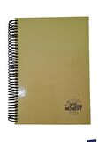 Sert Kapak Spralli Defter 120 Yaprak Kareli 17X24 Orta Boy 1 Adet Enjoy Every Moment Sert Kapak Defter