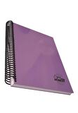 Sert Kapak Spralli Defter 120 Yaprak Kareli 17X24 Orta Boy 1 Adet Enjoy Every Moment Sert Kapak Defter