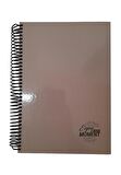 Sert Kapak Spralli Defter 120 Yaprak Çizgili 17X24 Orta Boy 1 Adet Enjoy Every Moment Sert Kapak Defter