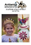 Yapışkanlı Simli Eva Gümüş A4 20x30 5 Adet 1 Paket Hobi Okul Öncesi Kreş Anasınıfı Eva Yapışkanlı Simli 20*30