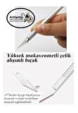 Kretuar Bıçağı 5 Yedek Bıçaklı 1 Paket Hobi Maket Tasarım Neşteri Çelik Alaşımlı Paslanmaz Hassas Kesim Bıçağı 25 Dereceli