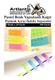 Kendinden Yapışkanlı Ayraç Postit 5 Renkli 1 Adet Yapışkanlı Not Kağıdı Transparan Parmak Ayraç İndeks Seperatör 5 Li Mini