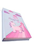 Hatıra Defteri Kilitli Kız Modeli Günlük Defteri Unicorn Hediye Kutulu 100 Yaprak Çizgili 1 Adet Unicorn