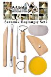 Seramik Başlangıç Seti 8 Parça 1 Paket Modelaj Modelleme Hekel Çömlek Sanatsal Ebeşuar Hobi Düzeltme
