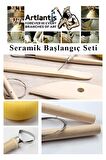 Seramik Başlangıç Seti 8 Parça 1 Paket Modelaj Modelleme Hekel Çömlek Sanatsal Ebeşuar Hobi Düzeltme