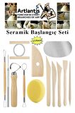 Seramik Başlangıç Seti 13 Parça 1 Paket Modelaj Modelleme Hekel Çömlek Sanatsal Ebeşuar Hobi Düzeltme