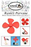 Deney Pervanesi Renkli 10 Adet Dc Motor Dinamo Uyumlu Pervane 3 Kanatlı Pervane Deney Eğitim Pervanesi