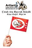 Çıtalı Ata Bayrak Kağıt 20x12 cm 10 Adet Atalı Bayrak Çıtalı Sopalı Küçük Bayrak Plastik Çubuklu Bayrak