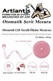 Otomatik Şerit Mezura 1.5 Metre Sarı Renk 1 Adet Yuvarlak Cep Mezurası 150 cm Mezro Terzi Metresi Vücut Ölçüm Metresi