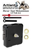 Duvar Saat Mekanizması 1 Adet 10 mm Şaft Sessiz Saat Motoru Akrep Yelkovan Okul Deney Saat Yapım