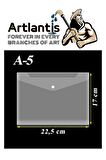 A5 Çıtçıtlı Dosya Şeffaf 10 Adet A-5 Çıtçıtlı Zarf Dosya Transparan 17x22.5 cm Küçük Boy Çıtçıtlı Dosya
