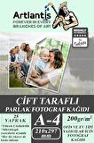 Fotoğraf Baskı Kağıdı A-4 200 Gr/m2 25'li 1 Paket A4 Fotoğraf Kağıdı Ofis Ve Ev Tipi Mürekkepli Yazıcılar İçin