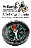 Mini Pusula 1 Adet Küçük Pusula Okul Deney Gezi Cep Pusulası Manyetik Pusula 7x30 mm Plastik Öğrenci