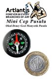 Mini Pusula 1 Adet Küçük Pusula Okul Deney Gezi Cep Pusulası Manyetik Pusula 7x30 mm Plastik Öğrenci