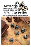 Mini Pusula 1 Adet Küçük Pusula Okul Deney Gezi Cep Pusulası Manyetik Pusula 7x30 mm Plastik Öğrenci