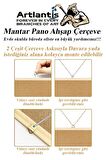 Mantar Pano Ahşap Çerçeve 60x90 cm 1 Adet Harita Çivisi Hediyeli Duvara Monte Mantar Çerçeve Evde Okulda Büroda Ofiste