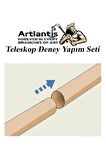 Basit Teleskop Yapım Seti 1 Paket Teleskop Deney Seti Silindir Karton Mercek Okul Sınıf Etkinlik