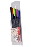 Fineliner 6 Lı İnce Uçlu Kalem 1 Paket 6 Renk 0.4 Mm Keçe Uçlu Kalem Renkli İşaretleme Yazı Kalemi