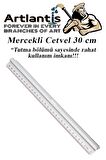 Cetvel Mercekli 30 cm Plastik Şeffaf 1 Adet Okul Sınıf Öğrenci Büyüteçli Tutumu Kolay Cetvel 30 cm