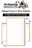 Duvara Monte Beyaz Yazı Tahtası 45x60 cm 1 Adet Laminant Yazı Tahtası Ahşap Çerçeveli Askılı Okul Ofis Büro