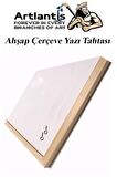 Duvara Monte Beyaz Yazı Tahtası 45x60 cm 1 Adet Laminant Yazı Tahtası Ahşap Çerçeveli Askılı Okul Ofis Büro