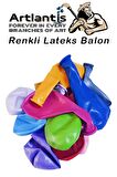 Balon Renkli Lateks 100 Adet Renkli Balon 10'' Canlı Renkler Parti Doğum Günü Süsleme Malzemeleri Balon 26 cm