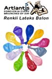 Balon Renkli Lateks 100 Adet Renkli Balon 10'' Canlı Renkler Parti Doğum Günü Süsleme Malzemeleri Balon 26 cm