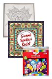 Gizemli Renkleri Keşfet Büyüklere Boyama Kitabı Fatih 24 Renk Kuru Boya 1 Adet Ema Boyama Kitabı Büyükler İçin Mandala Yaratıcı Boyama