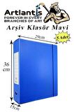 Mavi Arşiv Ve Proje Kutusu 29x36x15cm 5 Adet Arşiv Klasörü Lastikli Plastik Arşiv Klasörü Büro Okul Sınıf