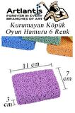 Kurumayan Köpük Oyun Hamuru 6 Renk 1 Paket Köpük Hamur 6 lı 6X10 gr Okul Öncesi Hobi Aktivite 