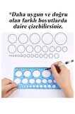 Daire Şablonu Büyük Cetvelli 1-36 Mm 1 Adet Arlantis  24 cm Cetvelli Teknik Çizim Daire Cetveli