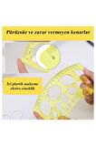 Daire Şablonu Büyük Cetvelli 1-36 Mm 1 Adet Arlantis  24 cm Cetvelli Teknik Çizim Daire Cetveli
