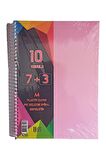 7+3 Ayraçlı Defter 10 Konulu 300 Yaprak 1 Adet 7 Kareli 3 Çizgili Spralli Plastik Kapak Seperatörlü