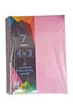 4+3 Ayraçlı Defter 7 Konulu 175 Yaprak 1 Adet 4 Kareli 3 Çizgili Spralli Plastik Kapak Seperatörlü