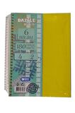 Orta Boy 4+2 Ayraçlı Defter 6 Konulu 180 Yaprak 1 Adet 4 Kareli 2 Çizgili Spralli Plastik Kapak Seperatörlü 18x25 cm