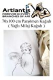Parşömen Kağıdı Milaj Kağıdı 70x100 cm 10 Adet Yağlı Çizim Kağıdı Parşumen İnce Kopya Kağıdı