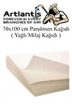 Parşömen Kağıdı Milaj Kağıdı 70x100 cm 10 Adet Yağlı Çizim Kağıdı Parşumen İnce Kopya Kağıdı