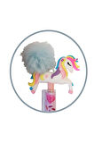 Unicorn Ponponlu Versatil Kalem Mavi 1 Adet Tek Boynuzlu Pompom 0,7 Uçlu Kalem Hediye Kalem Figürlü Sevimli Kalem
