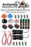 Seri ve Paralel Elektrik Devresi 1 Paket Basit Elektrik Devresi Deney Seti Eğitici İş Eğitimi Seti