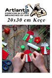 Turuncu Keçe 50x70 cm 2.0 mm 1 Adet Renkli Hobi Keçesi Elişi Keçesi Anasınıfı Kreş Okul Öncesi