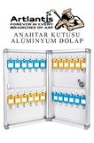 Kilitli Anahtar Kutusu 32 li 1 Paket Anahtar Dolabı Alüminyum Gövde Otel Otopark Apart Anahtarlık Dolap